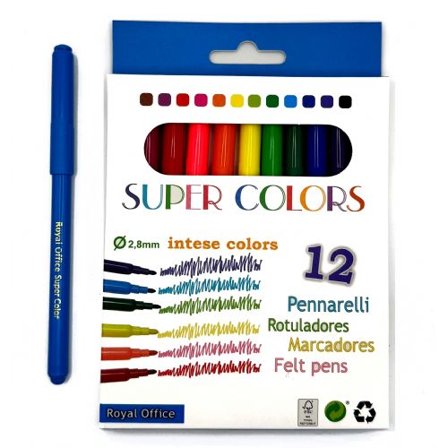 PENNARELLI SUPERCOLORS A 12 ROYAL OFFICE